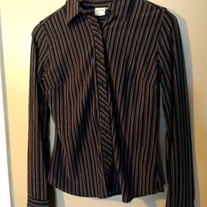 Striped Dress Shirt. Size S